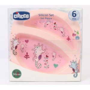 سرویس غذاخوری 6 تکه +6 ماه چیکو صورتی