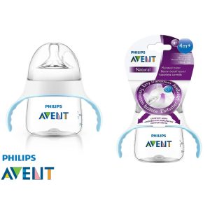 شیشه شیر طلقی نچرال 150 میل دسته دار فیلیپس اونت