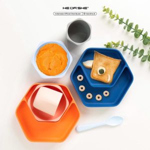 ست 3 تکه غذاخوری سیلیکونی هی اور شی