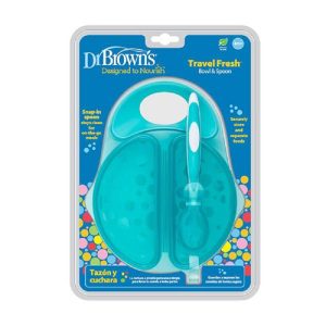 ظرف غذا درب دار همراه با قاشق دکتر براونز