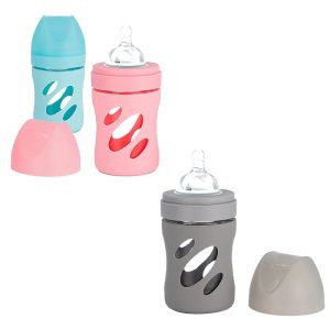 شیشه شیر پیرکس آنتی کولیک کاور دار 180 میل توئیست شیک