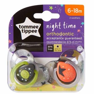 پستانک ارتودنسی دو عددی 6 تا 18 ماه طرح ستاره و کهکشان تامی تیپی