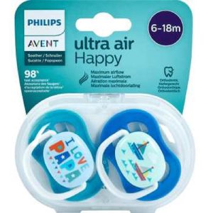 پستانک دو عددی الترا ایر 6 تا 18 ماه طرح I Love Papa اونت