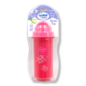 لیوان آبخوری +12ماه نی دار بند دار 300 میل وی کر