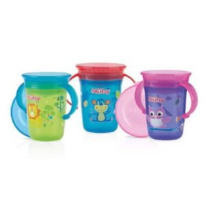 لیوان آبخوری 360 درجه 240 میل کودک نوبی