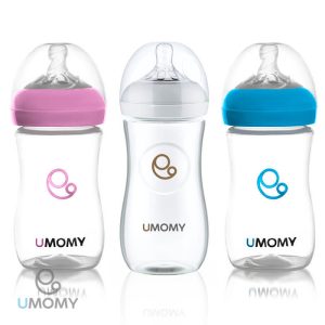 شیشه شیر دهانه عریض پروپیلن 330 میل یومامی