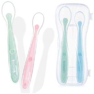 قاشق سیلیکونی دوعددی کودک بیبی سیل
