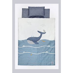 سرویس خواب کودک 3 تکه طرح نهنگ ایسیز