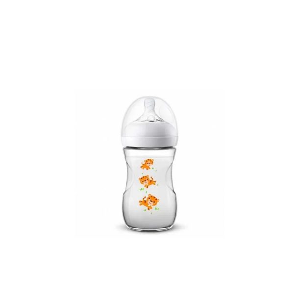 شيشه شير نچرال 260 میل طرح ببر اونت avent natural feeding bottle