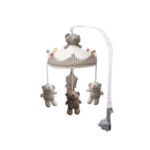 آویز تخت بافت موزیکال بیبی فور لایف طرح خرگوش