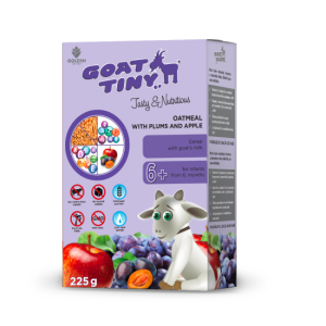 سرلاک 225گرمی شیربز تاینی گات با طعم جودوسر ، سیب و آلو سیاه