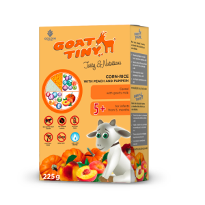 سرلاک 225گرمی شیربز تاینی گات با طعم ذرت ، برنج ، هلو و کدوحلوایی