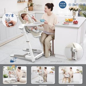 صندلی غذا 3 کاره کیدیلو طوسی