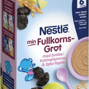 سرلاک نستله 450 گرمی با طعم شیر ، غلات ، سیب و آلوسیاه