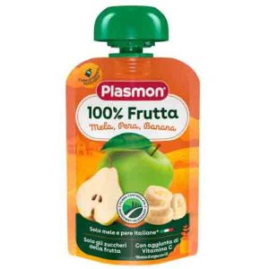 پوره ساندیسی 100 گرمی پلاسمون سیب ، موز و گلابی