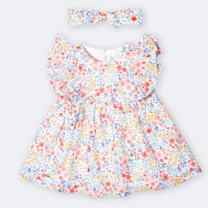 پیراهن طرح بهارک ایندیگو 14146