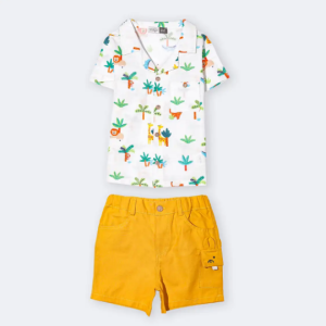 بلوز و شلوارک پسرانه زرافه ایندیگو 14239