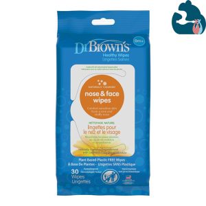 دستمال مرطوب دها ن و بینی 30 عددی دکتر براونز