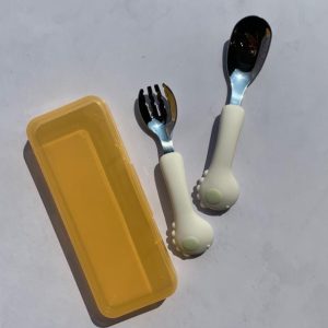 قاشق و چنگال استیل دسته کوتاه