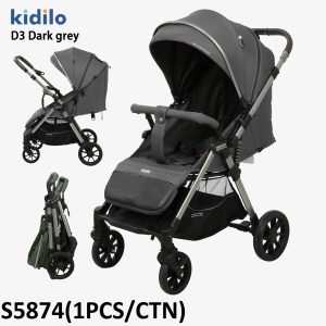 کالسکه D3 کیدیلو رنگ طوسی تیره