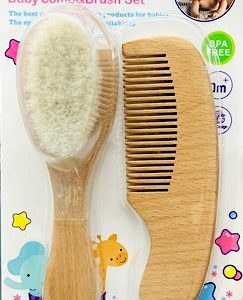 ست برس و شانه چوبی 2 تیکه اونلی بیبی MS2