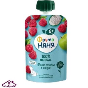 پوره ساندیسی 90 گرمی فروتونیا سیب ،نشاسته و توت فرنگی